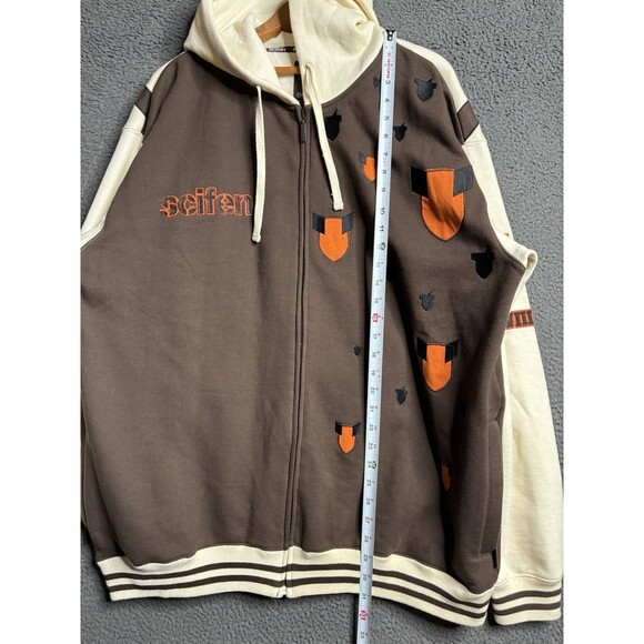 Y2K SCIFEN STATUE OF LIBERTY Embroidered Full ZIP HOODIE SWEATSHIRT Mens 2XL - Picture 14 of 14